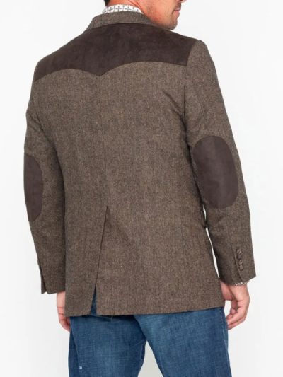 Cowboy Western Button Patched Sport Blazer