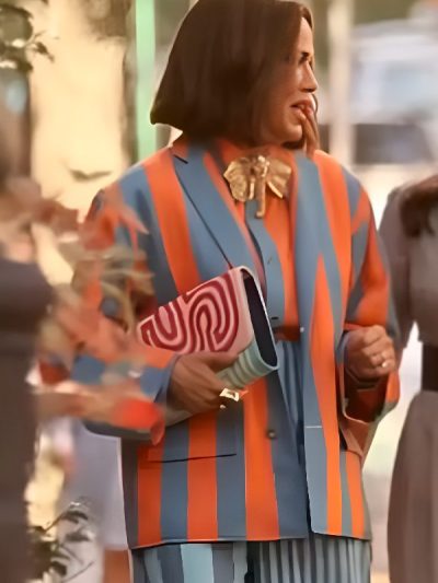 And Just Like That Nicole Ari Parker Striped Blazer