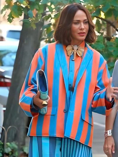 And Just Like That S03 Lisa Todd Wexley Striped Blazer