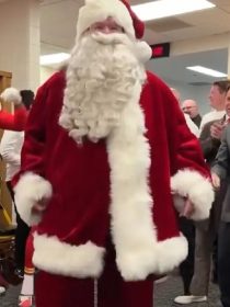 Kansas City Chiefs Coach Andy Reid Red Santa Suit