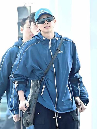 BTS Blue Hooded Jacket For Men and Women