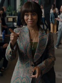 Kerry Washington Paisley Print Blazer