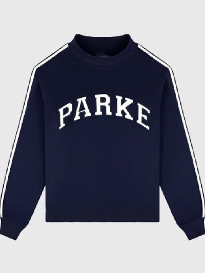 Parke Sport Stripe Mockneck Sweatshirt
