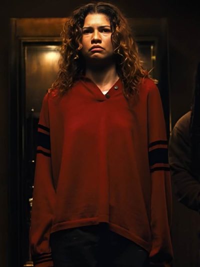 Euphoria Zendaya Red Stripe Sweatshirt