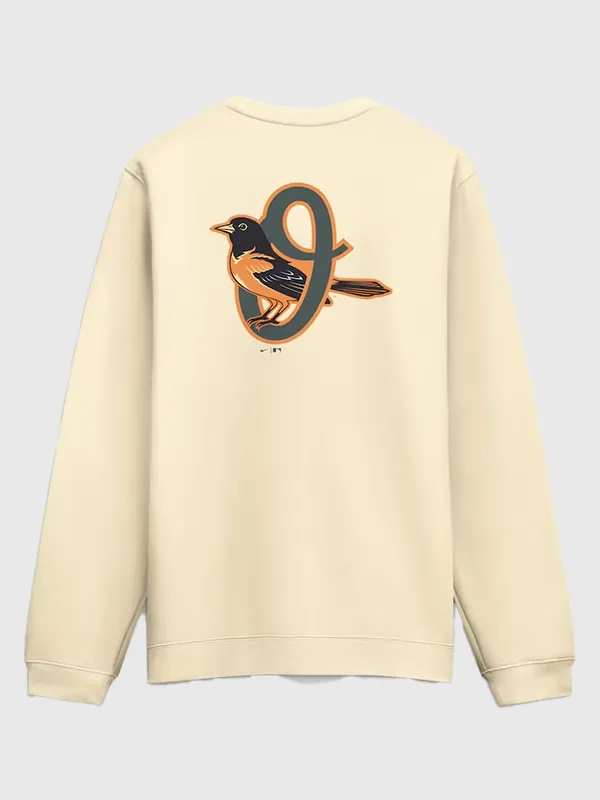 Men’s Baltimore Orioles 2026 City Connect Club 2-Hit Cream Sweatshirt Men’s Baltimore Orioles 2026 City Connect Club 2-Hit Cream Sweatshirt
