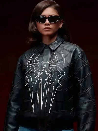 Spider Man Zendaya Leather Jacket
