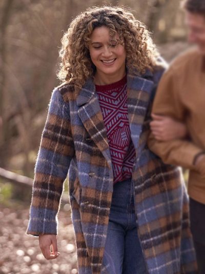 Starstruck S03 Jessie Blue Plaid Coat