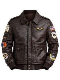 Joe Keery Stranger Things 5 Brown Leather Jacket