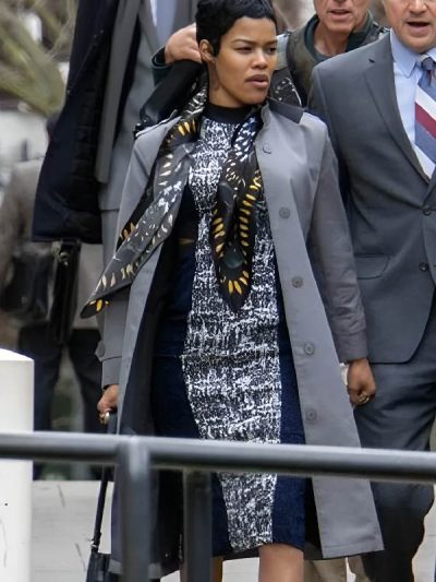 Teyana Taylor Grey Coat