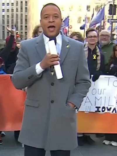 The Today Show 2026 Craig Melvin Grey Coat