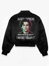 Marty Supreme Satin Black Jacket