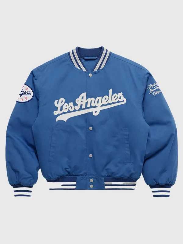Los Angeles Dodgers Madhappy Royal World Series Varsity Jacket Los Angeles Dodgers Madhappy Royal World Series Varsity Jacket