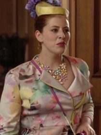 The Royals S01 Lydia Rose Bewley Floral Biker Jacket