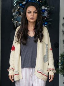 A Bad Moms Christmas Mila Kunis Fisherman Cardigan