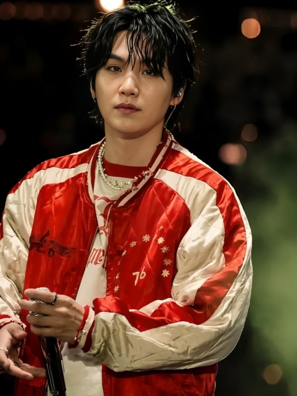 BTS Suga Satin Jacket BTS Suga Satin Jacket