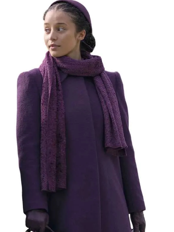 Chase Infiniti TV-Series The Testaments 2026 Agnes Purple Coat Chase Infiniti TV-Series The Testaments 2026 Agnes Purple Coat