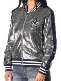 Dallas Cowboys G-III Sports by Banks Sequin Bomber Jacket