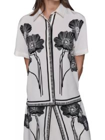 NBC News Daily 2026 Gilma Avalos Floral Half Sleeve Shirt