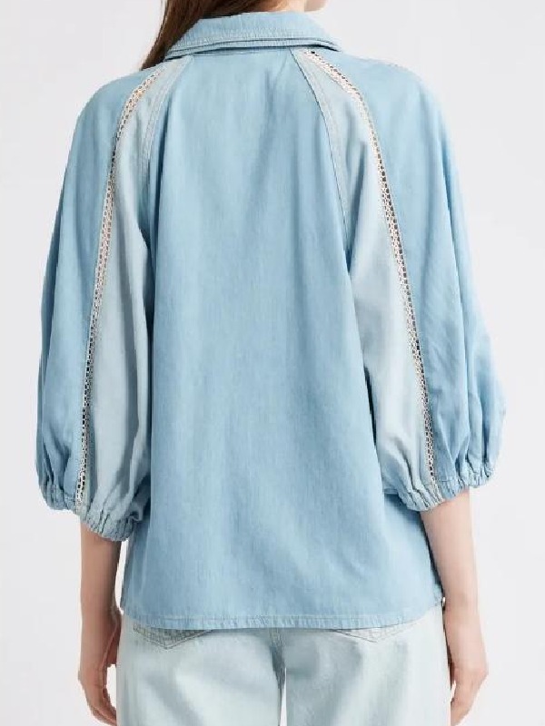 Leslie Jones Roast My Rental S01 2026 Two-Tone Denim Shirt Leslie Jones Roast My Rental S01 2026 Two-Tone Denim Shirt