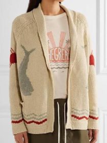 A Bad Moms Christmas Mila Kunis Fisherman Cardigan