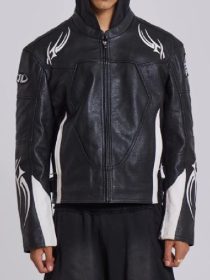 Adults S02 Owen Thiele Leather Biker Jacket