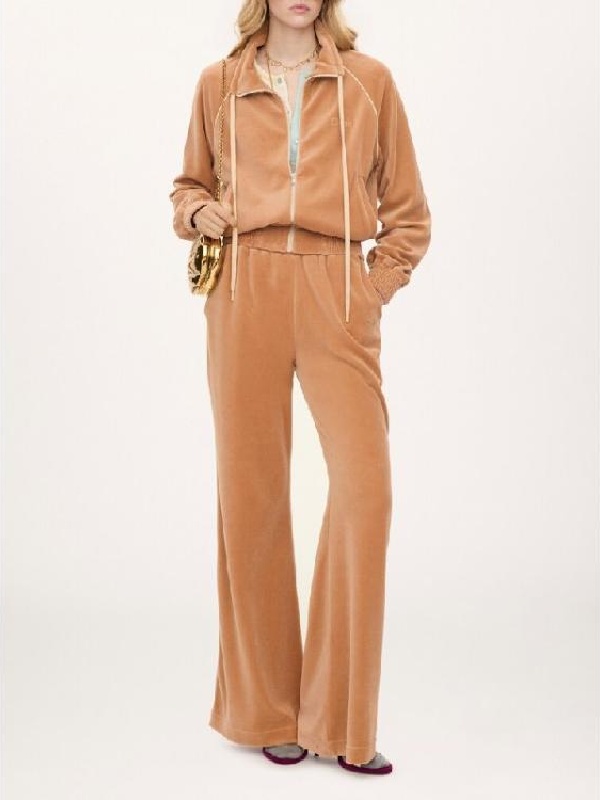 Rihanna NYC Velour Peach Tracksuit Rihanna NYC Velour Peach Tracksuit