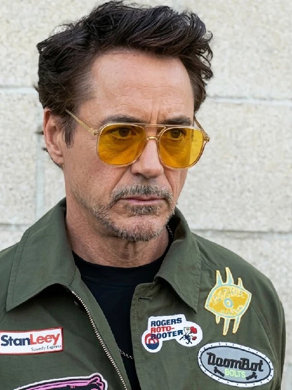 Robert Downey Jr. Marvel Inspired Easter Egg Green Jacket Robert Downey Jr. Marvel Inspired Easter Egg Green Jacket