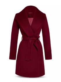 My Life With The Walter Boys S02 Sarah Rafferty Maroon Wrap Coat