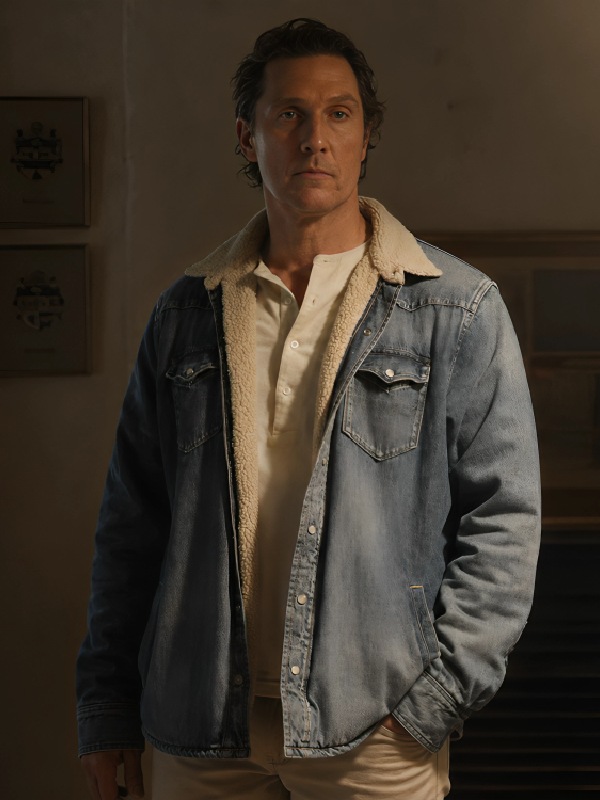 The Rivals of Amziah King Matthew McConaughey Denim Jacket The Rivals of Amziah King Matthew McConaughey Denim Jacket