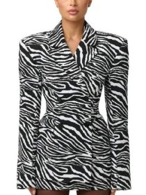 The Real Housewives Vicki Gunvalson Zebra Print Blazer