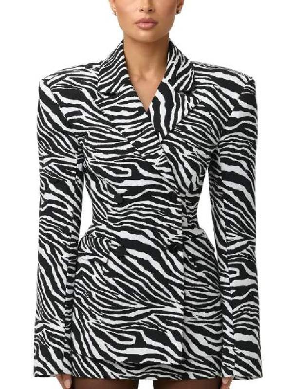 Vicki Gunvalson The Real Housewives Zebra Print White & Black Vicki Gunvalson The Real Housewives Zebra Print White & Black