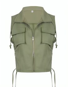 90 Day The Last Resort Kara Leona Cargo Vest Jacket
