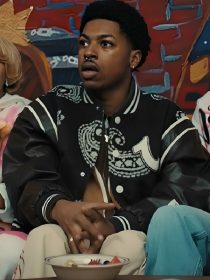 A Different World S01 Amir Rodale Paisley Printed Varsity Jacket