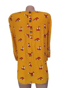 Ted Lasso Annette Badland Fox Print Blouse