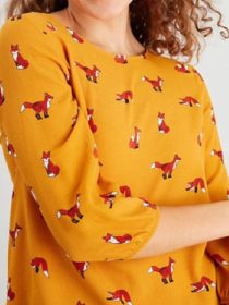 Ted Lasso Annette Badland Fox Print Blouse