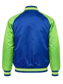 Atlanta Hawks Bomber Blue Green Jacket