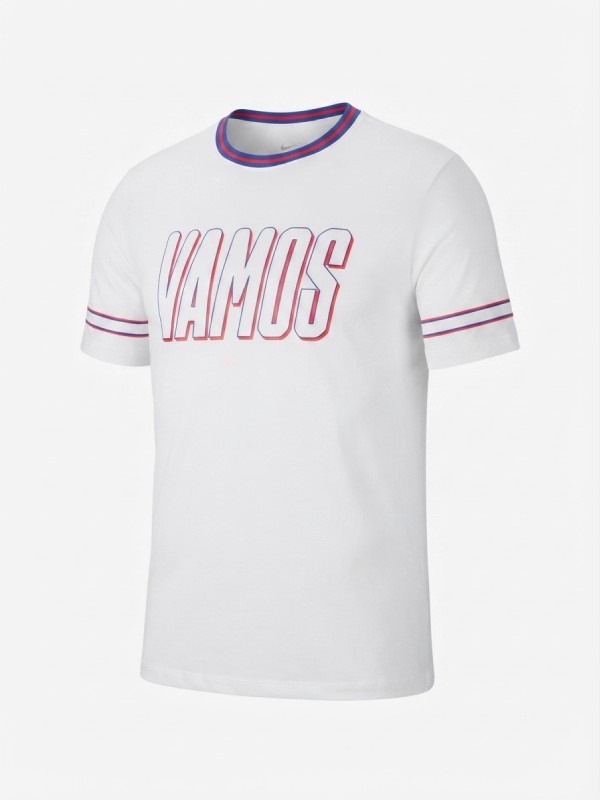 Carlos Alcaraz Court Vamos White & Brown T-Shirt Carlos Alcaraz Court Vamos White & Brown T-Shirt