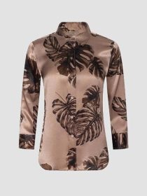 The Young And The Restless 2026 Christel Khalil Leaf Print Shirt – Copy