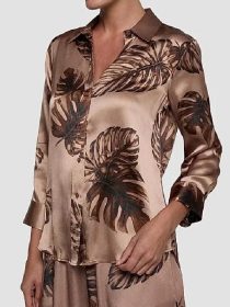 The Young And The Restless 2026 Christel Khalil Leaf Print Shirt – Copy