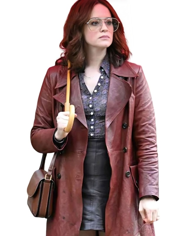 Claire Foy Ink 2026 Brown Trench Coat Claire Foy Ink 2026 Brown Trench Coat