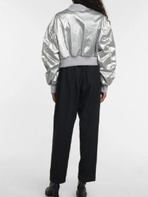 Daisy Jelley Geek Girl S01 Silver Bomber Jacket