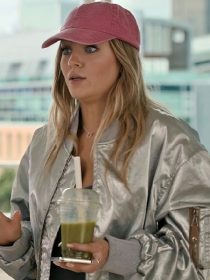 Daisy Jelley Geek Girl S01 Silver Bomber Jacket