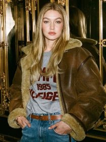 Gigi Hadid Aviator Jacket
