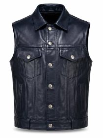 God We Trust Tour Asake Leather Vest