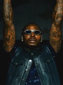 God We Trust Tour Asake Leather Vest