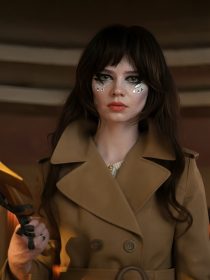 Her Private Hell Sophie Thatcher Trench Coat