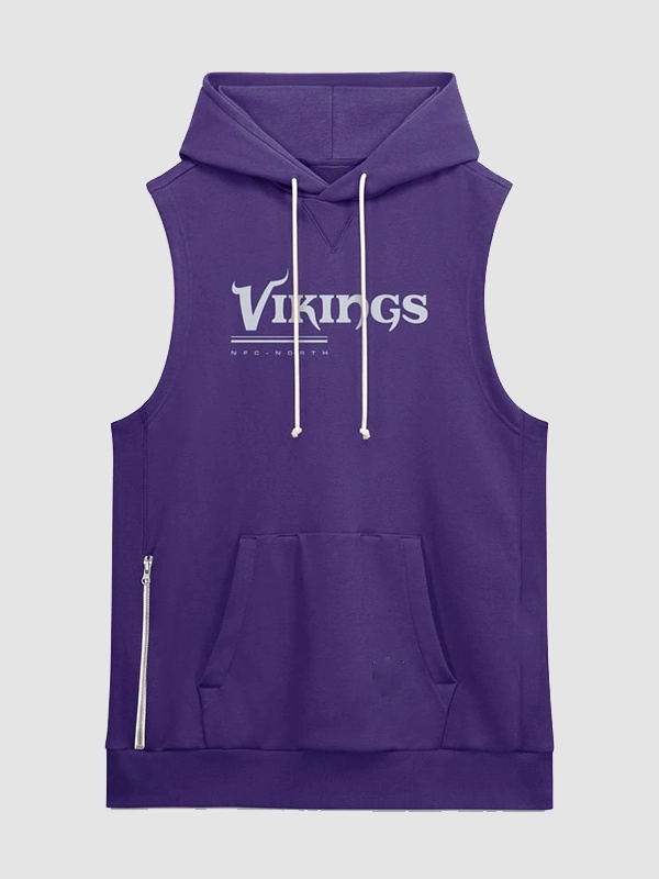 J.J. McCarthy Minnesota Vikings Sideline Purple Hoodie J.J. McCarthy Minnesota Vikings Sideline Purple Hoodie