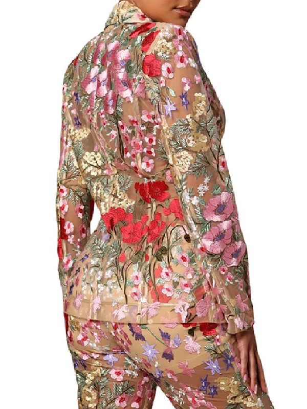 Latrice Verrett TV-Show Big USA S28 Floral Suit Latrice Verrett TV-Show Big USA S28 Floral Suit