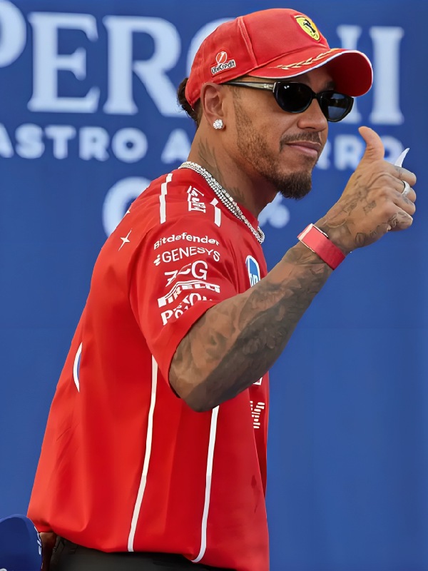 Lewis Hamilton Drive To Monza Red T-Shirt Lewis Hamilton Drive To Monza Red T-Shirt