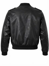 Men’s Black Aviator USAF Leather Bomber Jacket